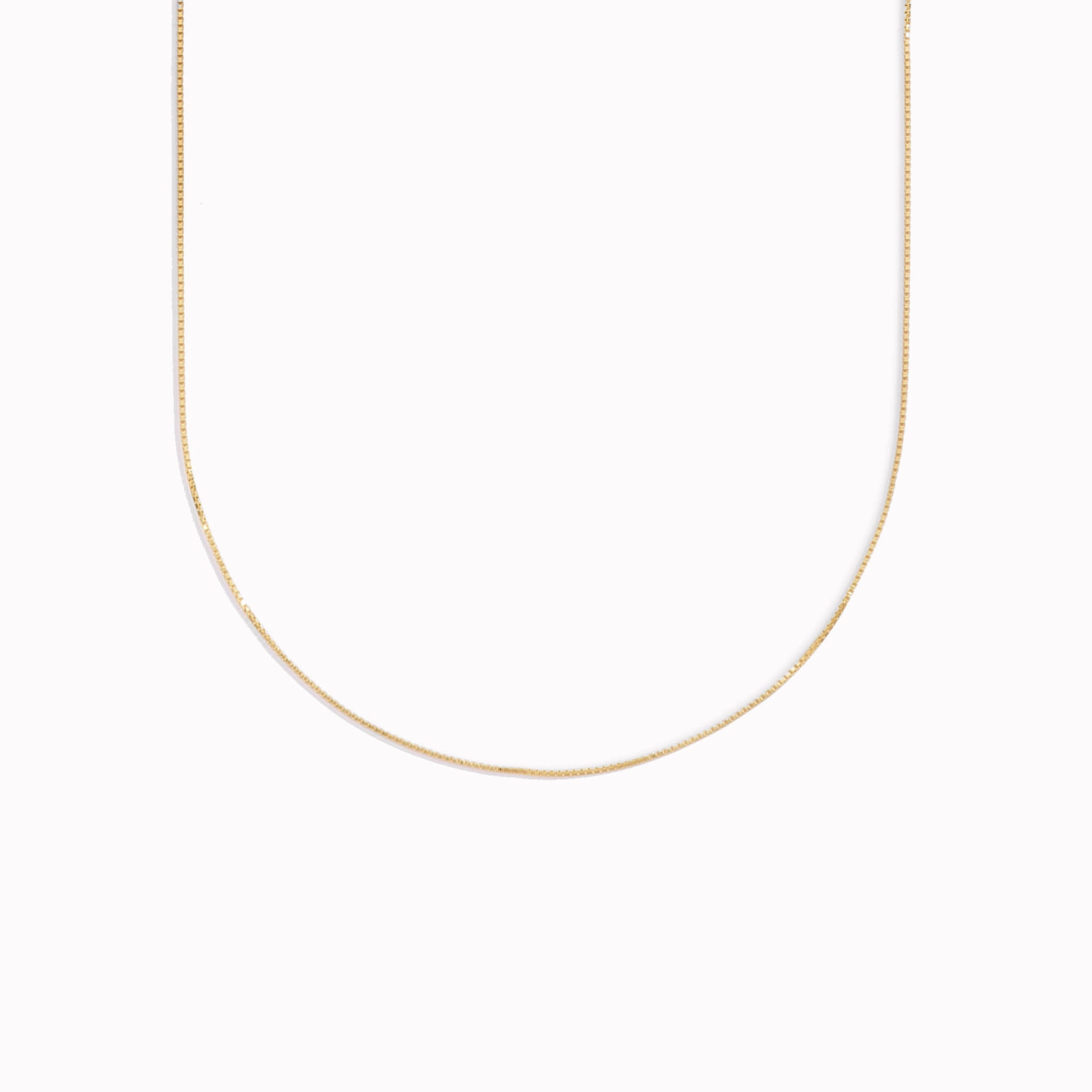 Box Chain Necklace - Narvik Luxury Shine Finish Timeless Contour