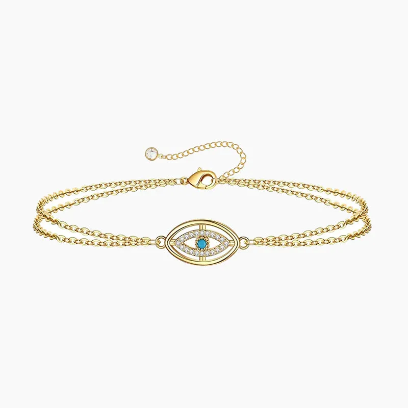 Demon Eye  Amulet Bracelet Fashionable Shine Finish Exclusive Shine