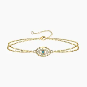 Demon Eye  Amulet Bracelet Fashionable Shine Finish Exclusive Shine