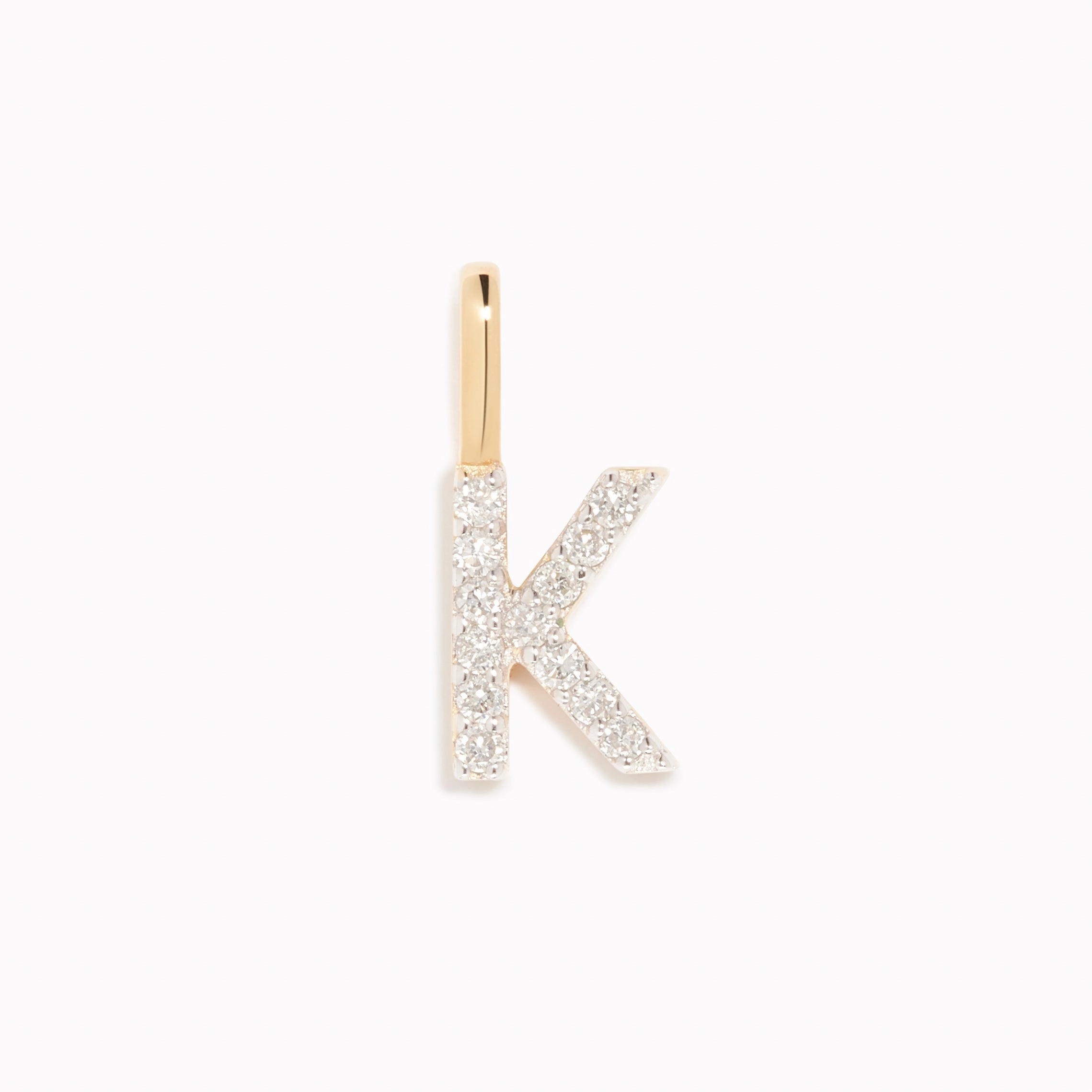 Fashion Look Timeless Fit Diamond Initial Pendant 14k Gold - K