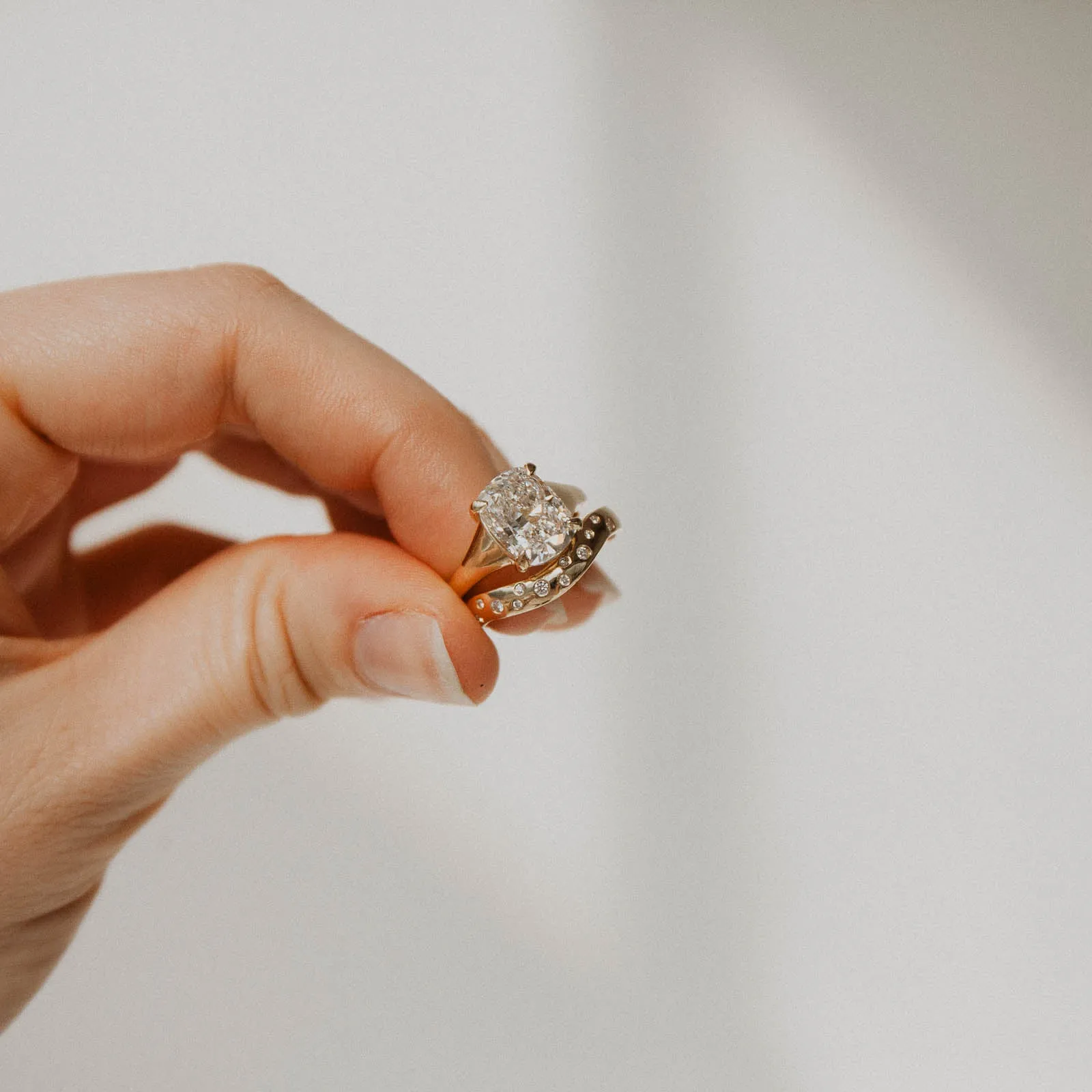 Gloss Finish Dorian Ring - Lab Diamond