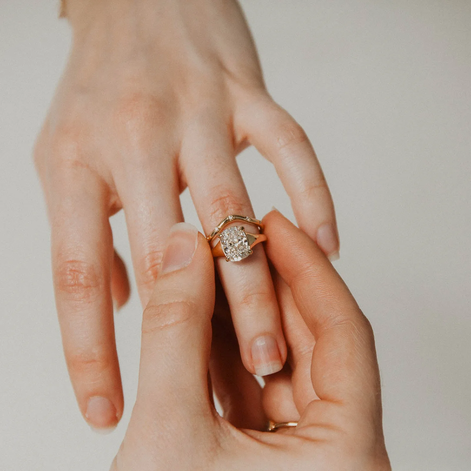 Vivid Detail Dorian Ring - Lab Diamond