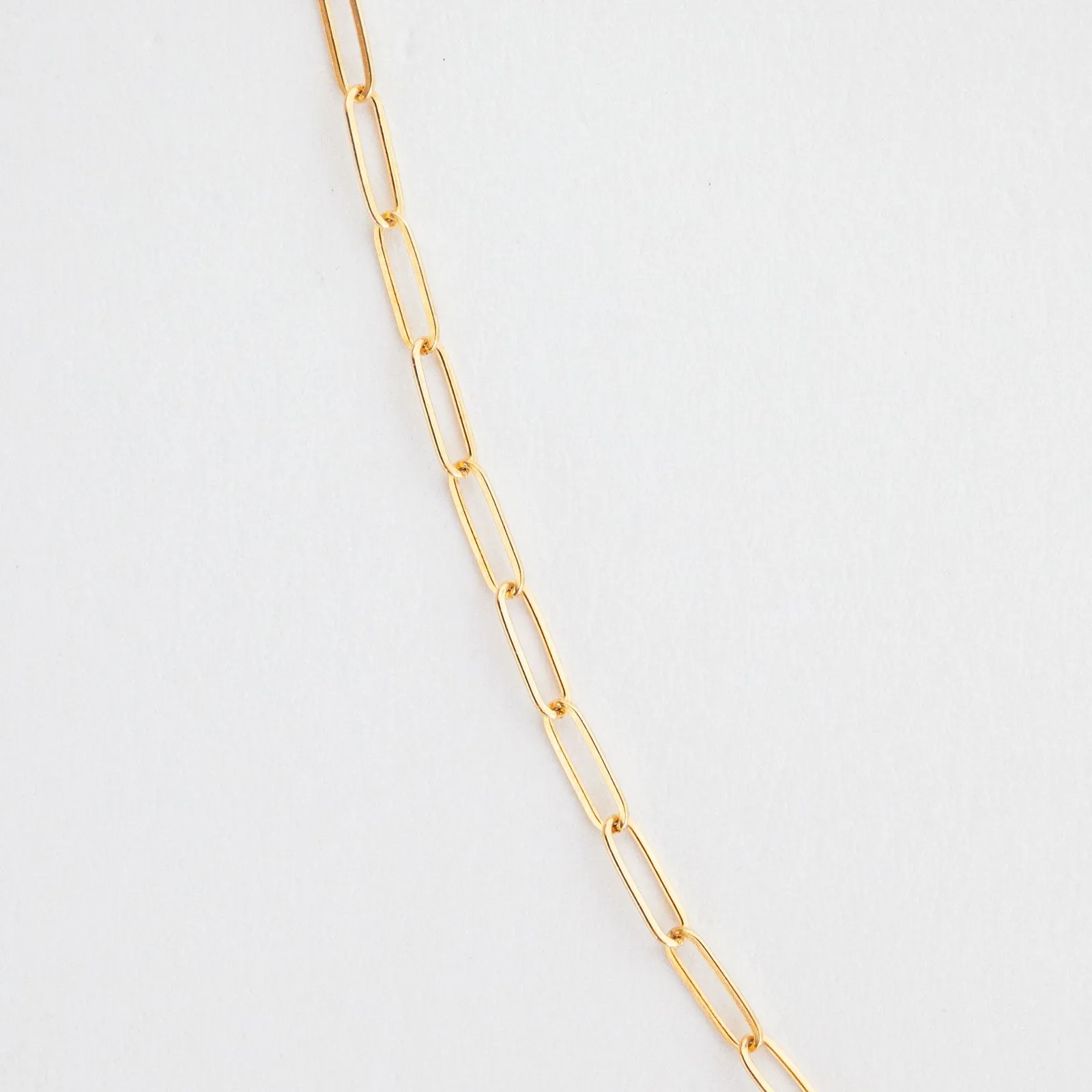 Great Style Drawn Chain Necklace - 14K Solid Gold