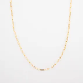 Drawn Chain Necklace - 14K Solid Gold Magnificent Jewelry