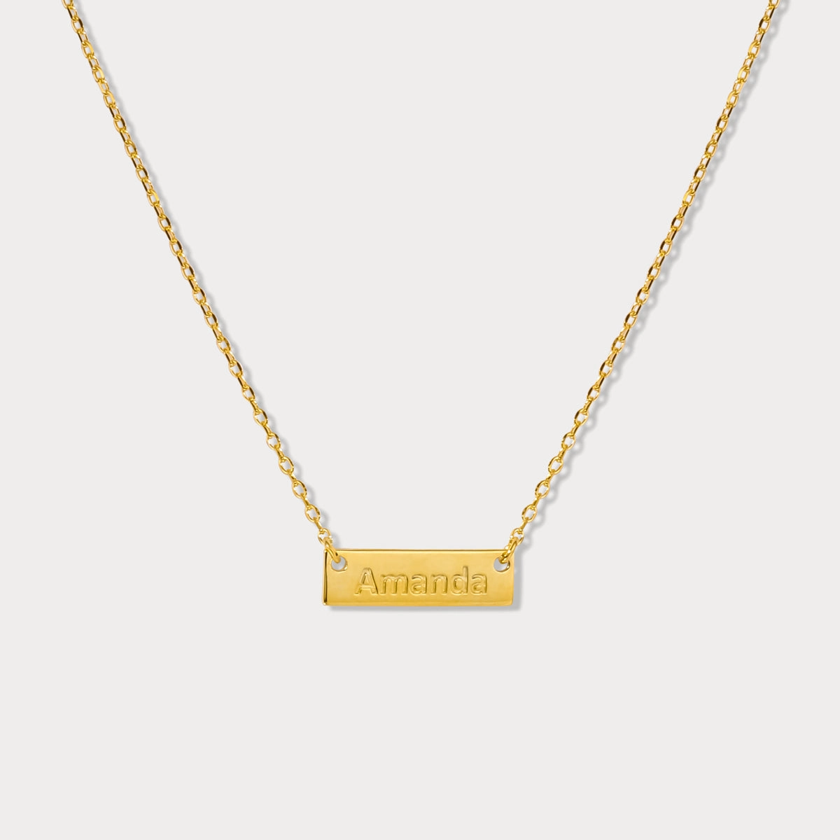 Custom Letter Tag Chain Necklace Youth Energy Special Style