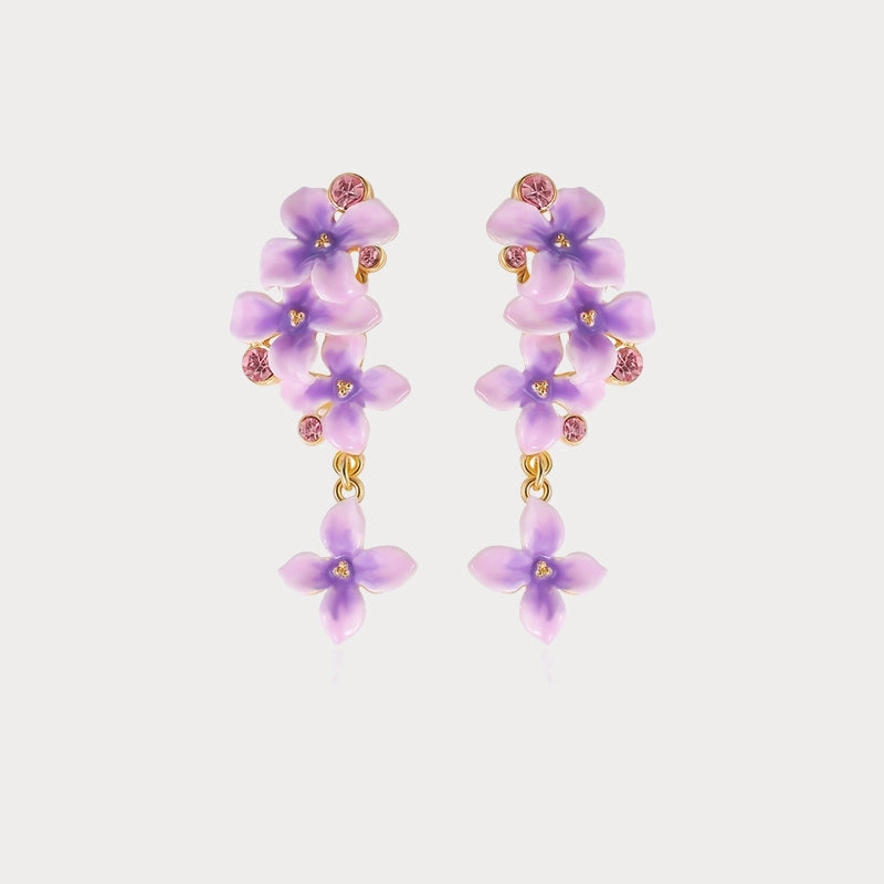 Vivid Sparkle Model Mood Early Lilac Earrings