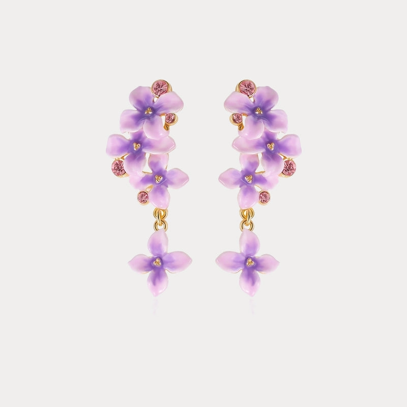Early Lilac Earrings Glittering Product Pastel Accent
