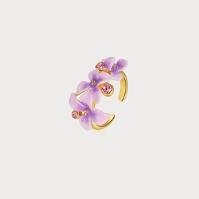 Comfortable Present Early Lilac Enamel Ring