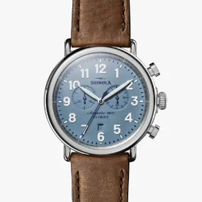 Elegant Fit Lightweight Feel Shinola The Runwell Chrono 47mm Watch