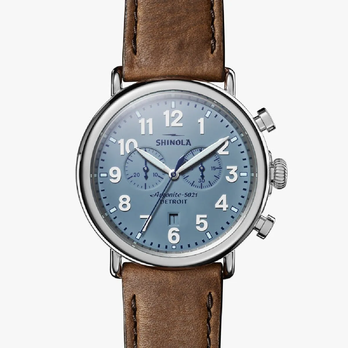 Elegant Fit Lightweight Feel Shinola The Runwell Chrono 47mm Watch