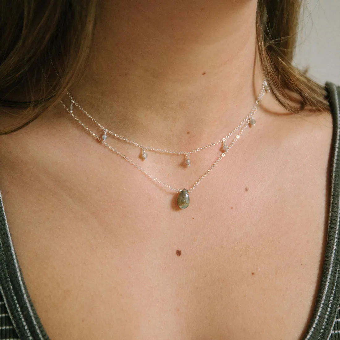 Labradorite Stardust Necklace Signifying Item