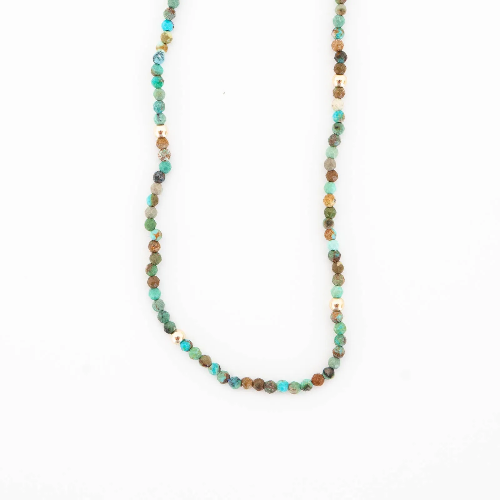 Subtle Shine Arizona Turquoise Beaded Necklace