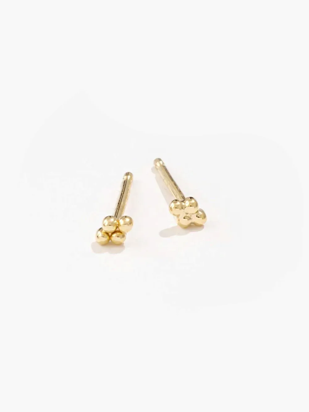 Dainty Shine Petite Clover Studs