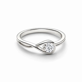 Endless Love Infinite Lab Grown Diamond Promise Ring Outdoor Light Dazzling Look