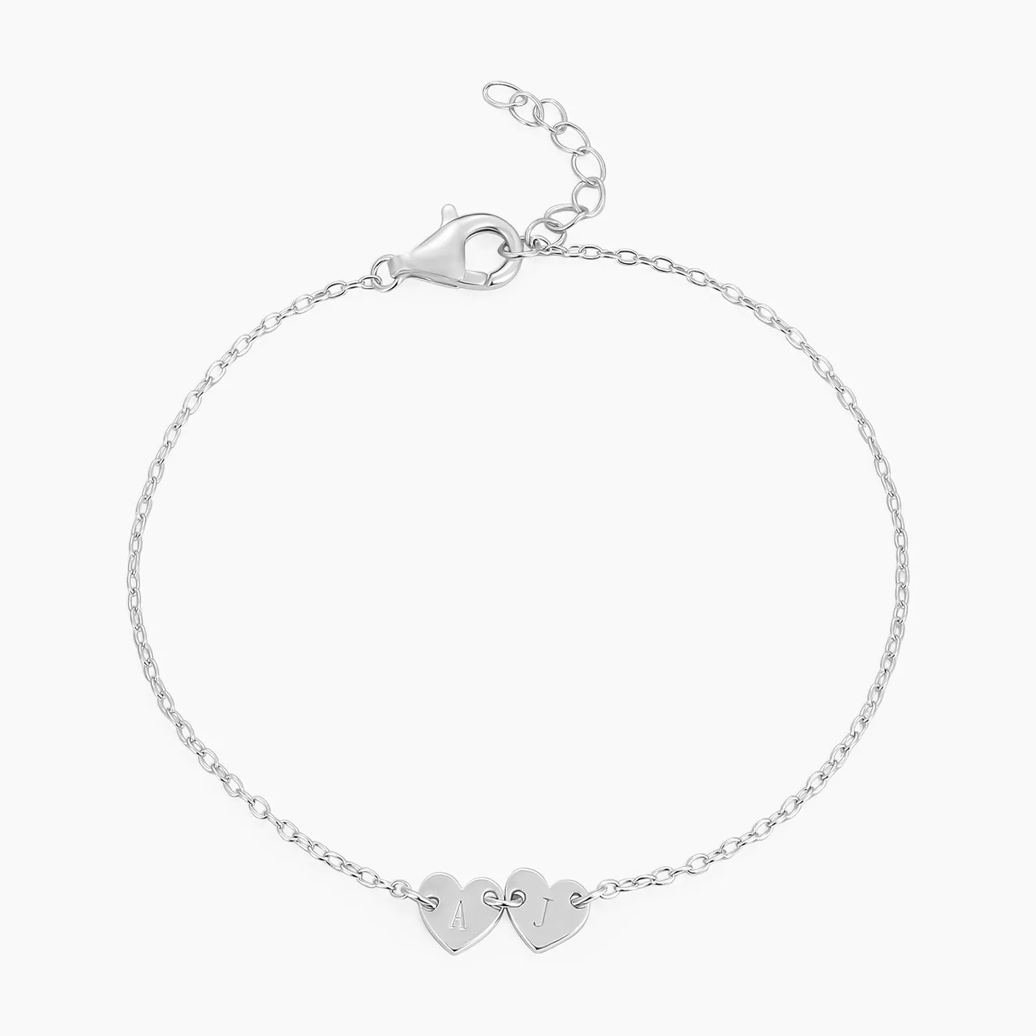 Elite Shape Engravable Heart Bracelet