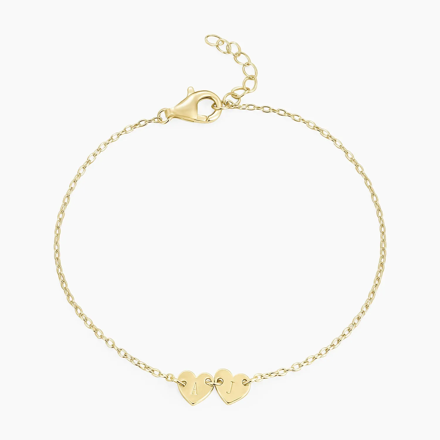 Elegant flair Engravable Heart Bracelet