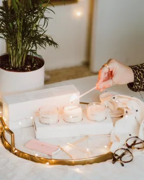 Escapist Votive Candle Set in Tuileries, Maui, & Santorini Gloss Appeal Distinctive Jewelry