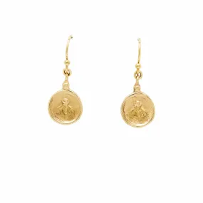 Queen Bee Bronze Earrings Urban Look Lightweight Accent