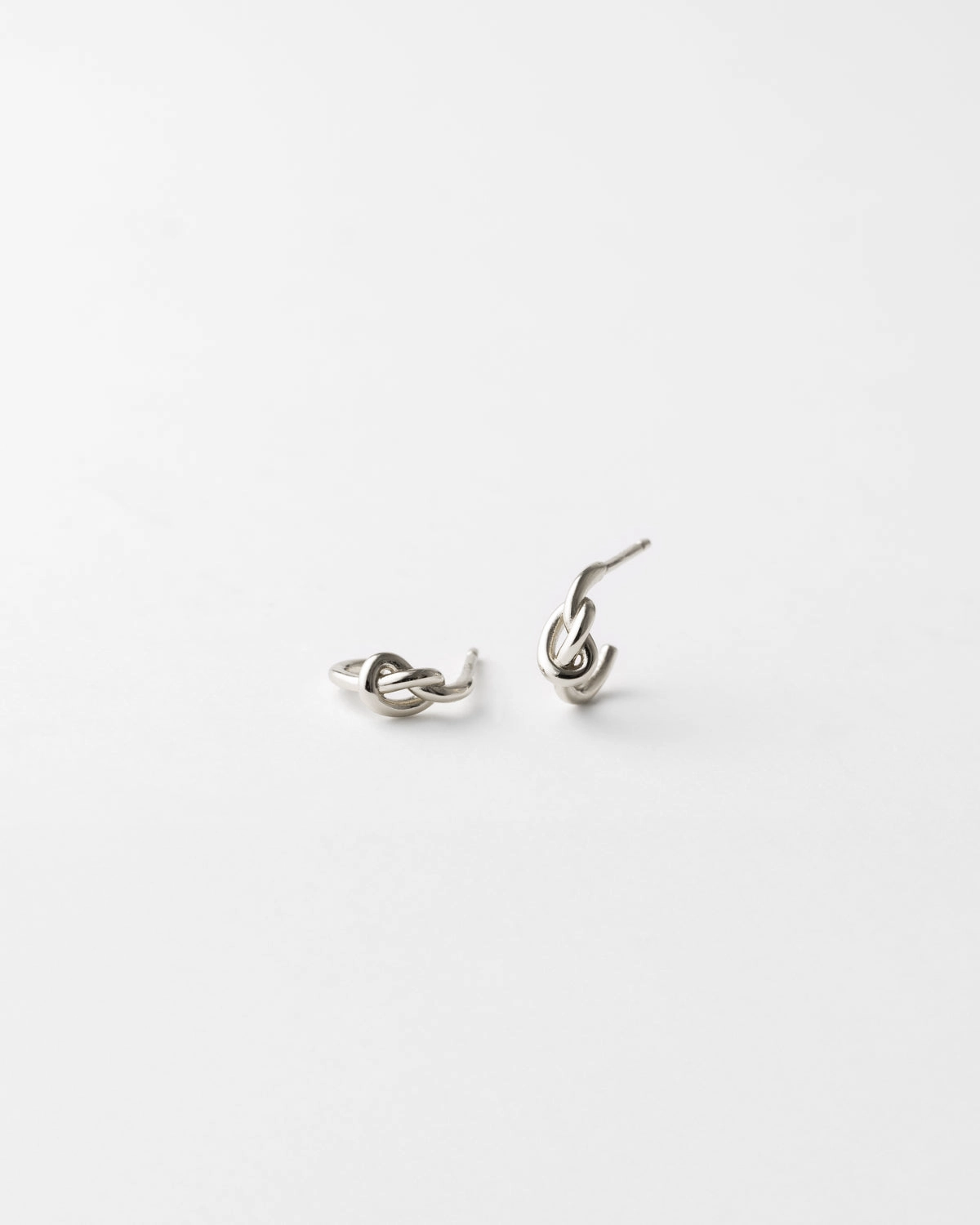 Luxury Impression Wedding Ensemble Eternal Knot Huggies