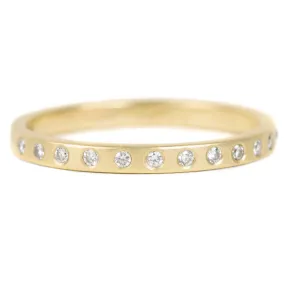 Handcrafted Pieces Everyday Diamond Band - 18ky, 18kpw   VS Diamonds