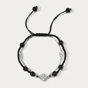 Dazzling Charm Evil Eye Braided Bracelet