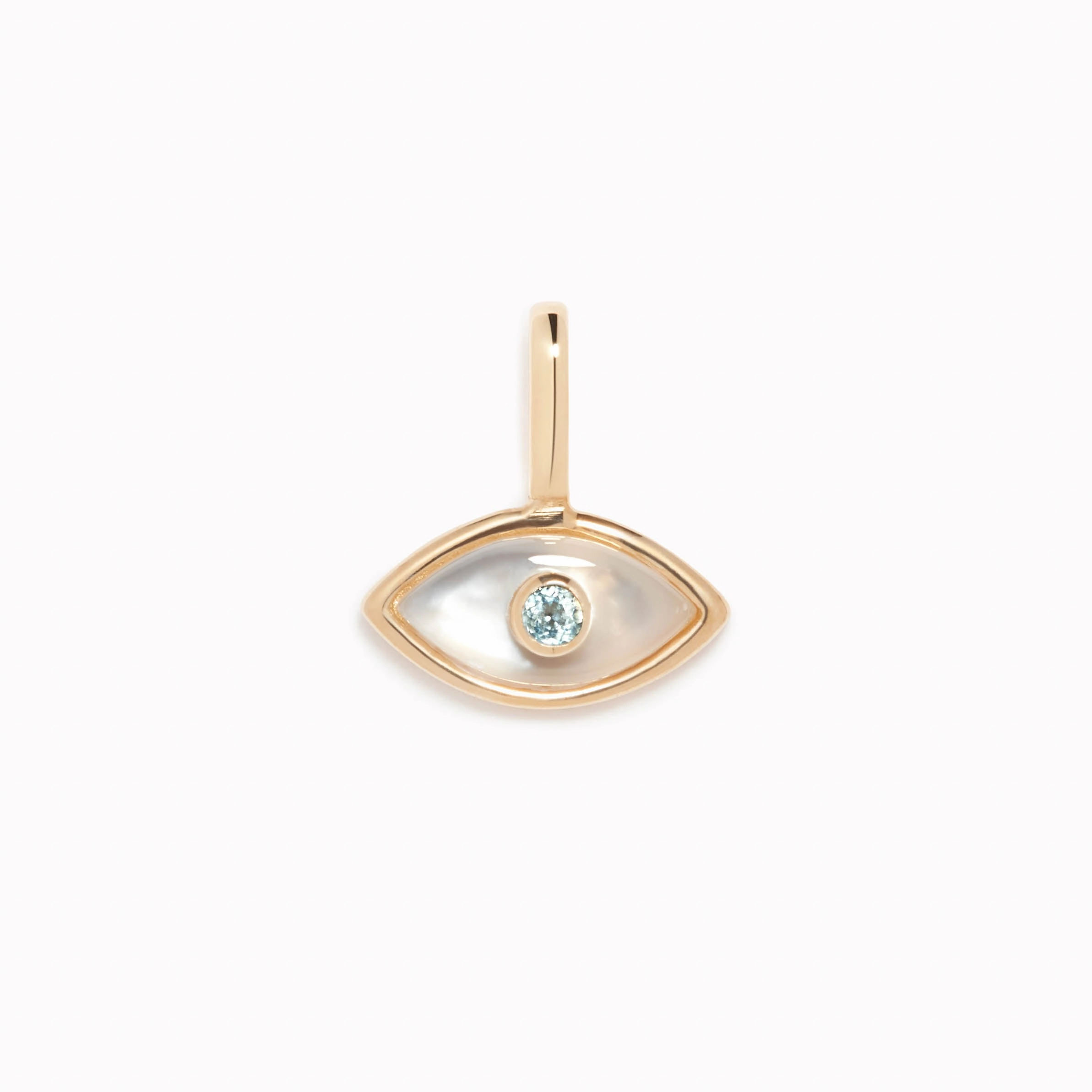 Evil Eye Charm 14k Gold Dazzling Piece Runway Inspired