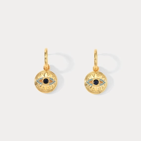 Premium Embellishment Chic Trinket Evil Eye Earrings