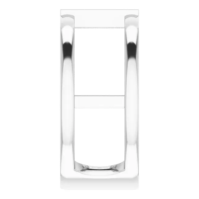 Special Event Balanced Geometry Platinum Ruby Baguette Ring