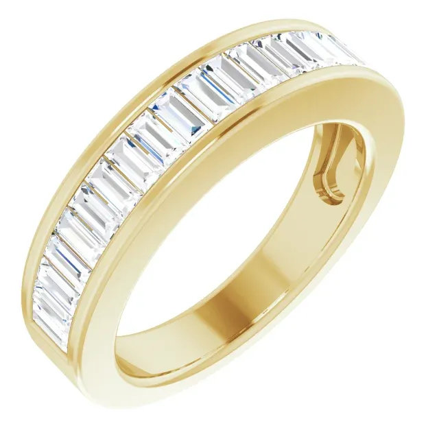 14K Yellow 3/4 CTW Diamond Anniversary Ring Size 5 Minimal Outfit