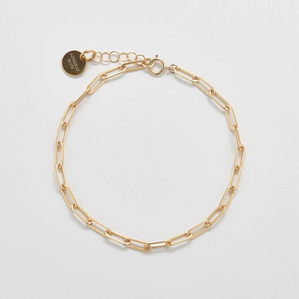 Clean Accent Graceful Elegance Gold Thick Chain Link Bracelet