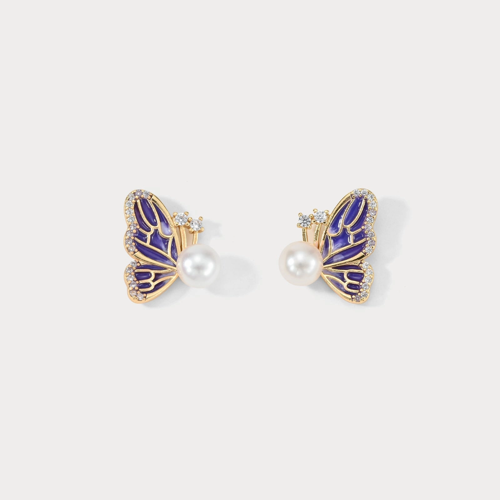 Butterfly Pearl Earrings Exclusive Style spring fashion