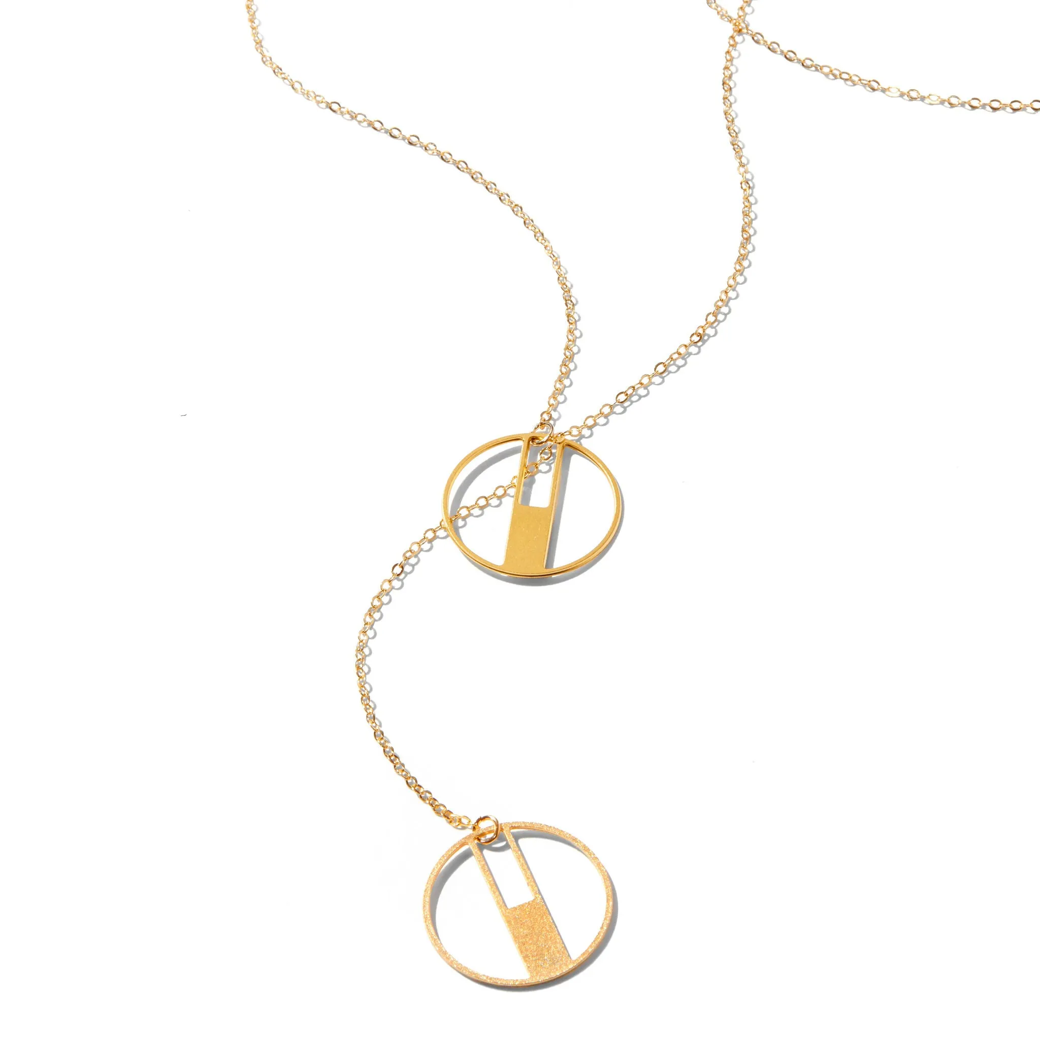 Chic Choice Juno - Adjustable Lariat Necklace with Round Pendants