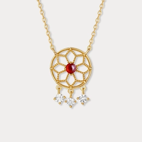 Dream Catcher Necklace Simple Layer