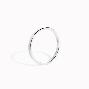 Silver Stacking Ring - Nina soft look
