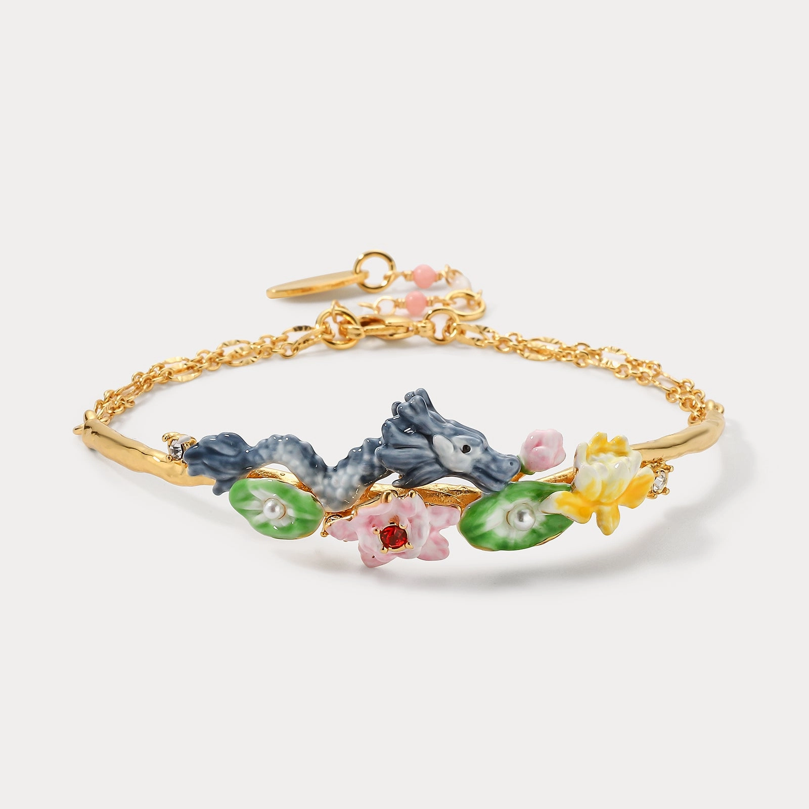 Dragon Lotus Bracelet Deliberately Chosen
