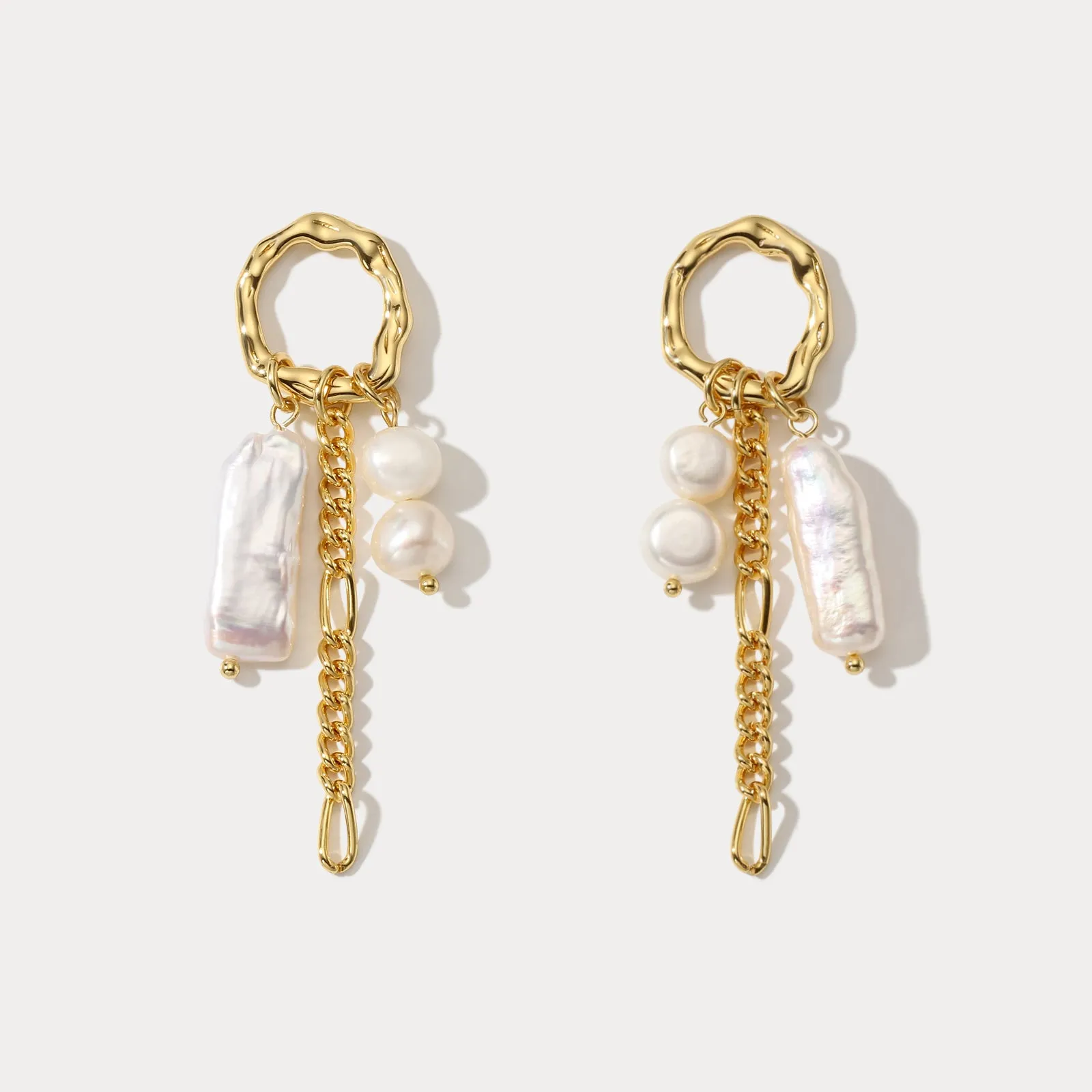 Luxury Shine Finish Premium Finish Pearl Dangle Earrings