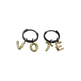 VOTE Earrings - Oxidized Silver   Brass Night Appeal Premium Look