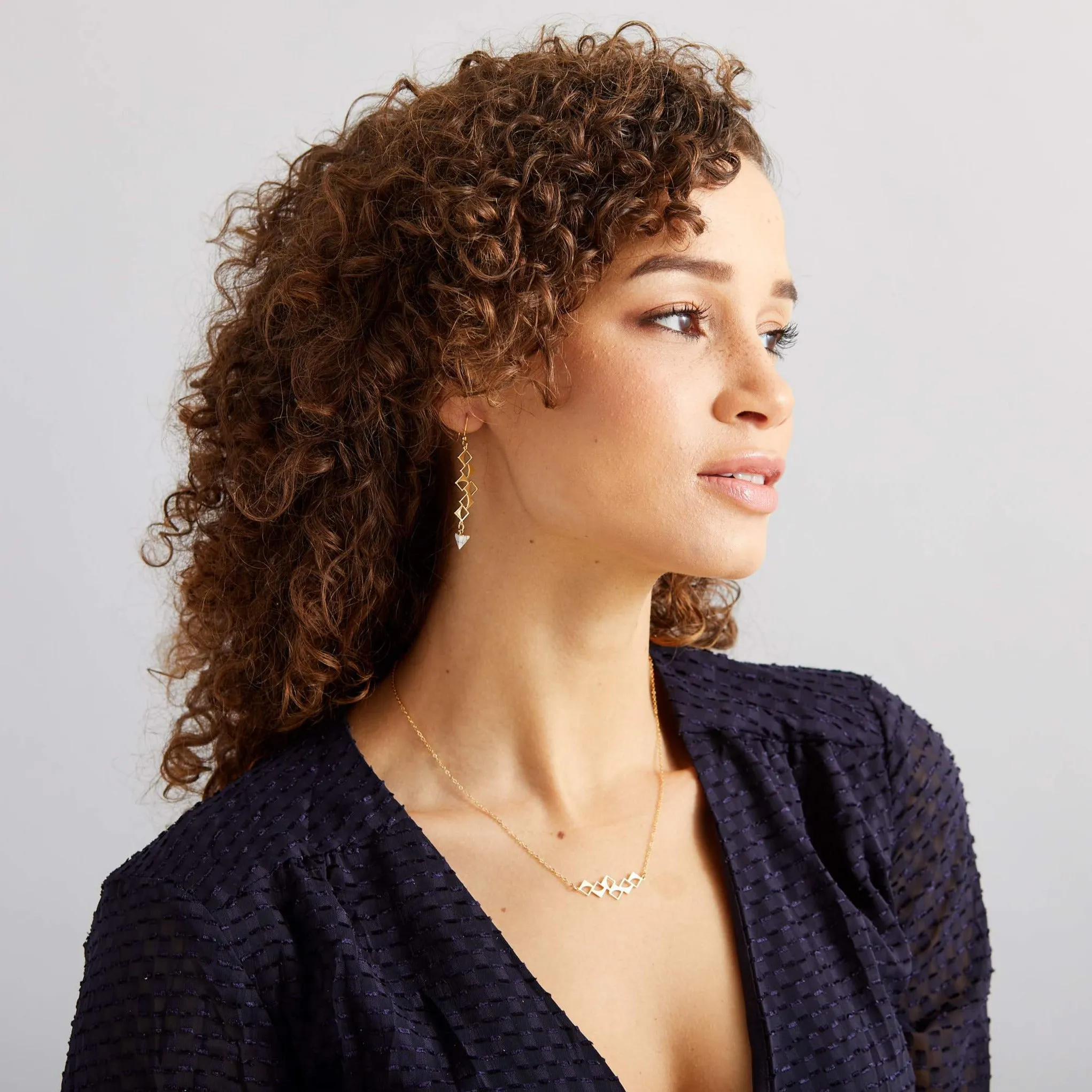 Spring Color Holiday Joy Moon Phases Necklace