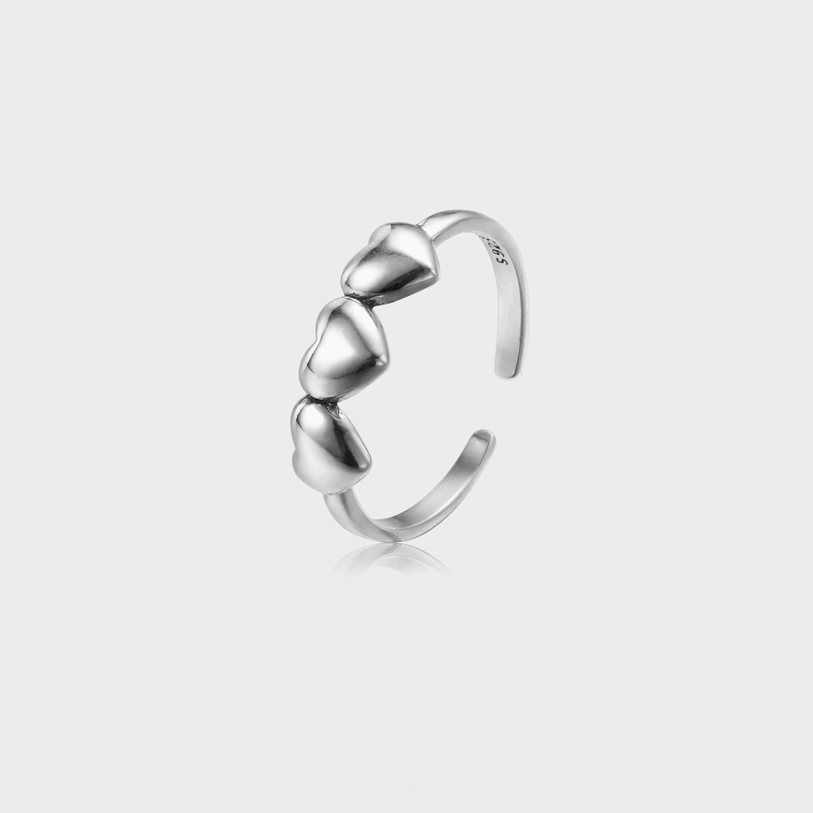Silver Heart Ring Custom Expression Travel Gift