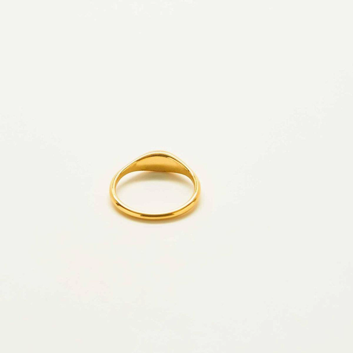 Exclusive Touch Mini Dome Signet Ring