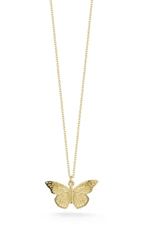 Textured Butterfly Necklace Artful Feature