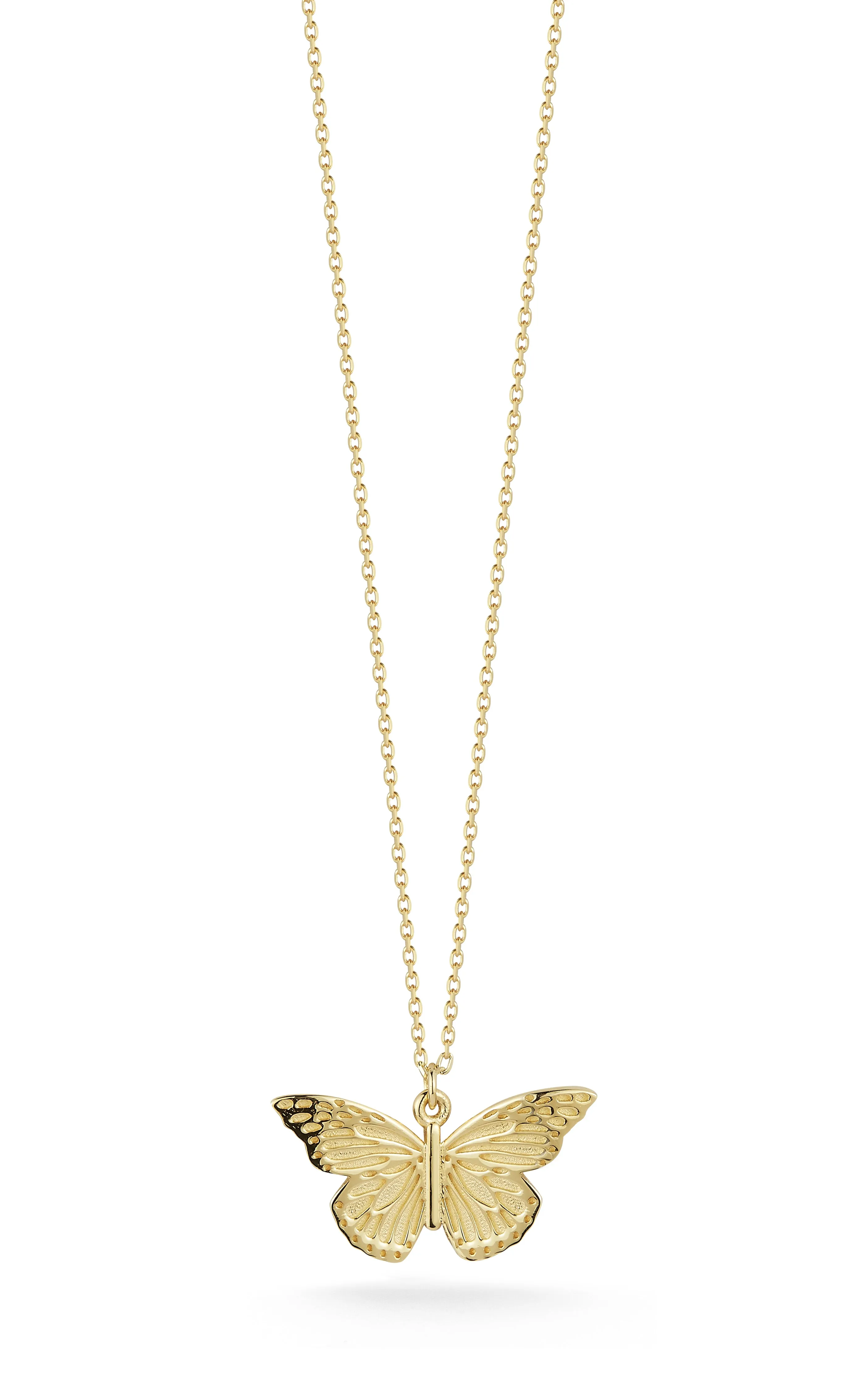 Textured Butterfly Necklace Artful Feature