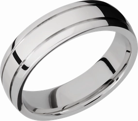 Starry Look Elegant Occasion Cobalt chrome 6mm domed band