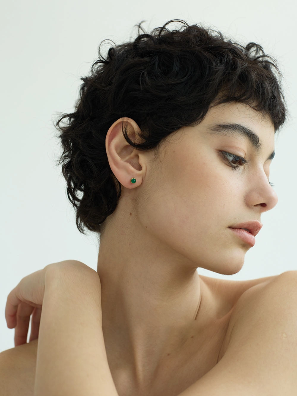 Dainty Retro Gemstone Stud Earrings Starry Look