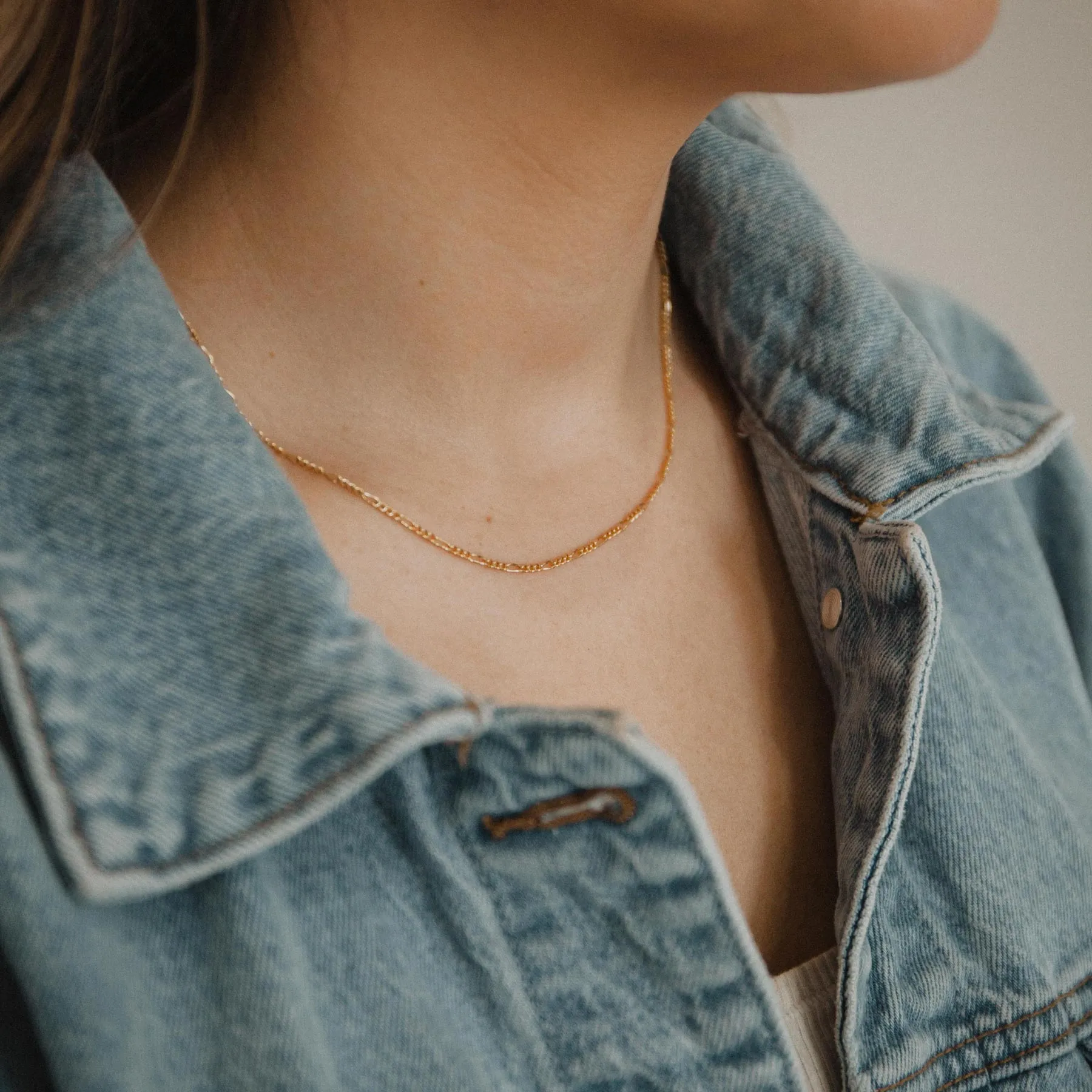 Figaro Chain Necklace Minimal Touch Perfect Ornament