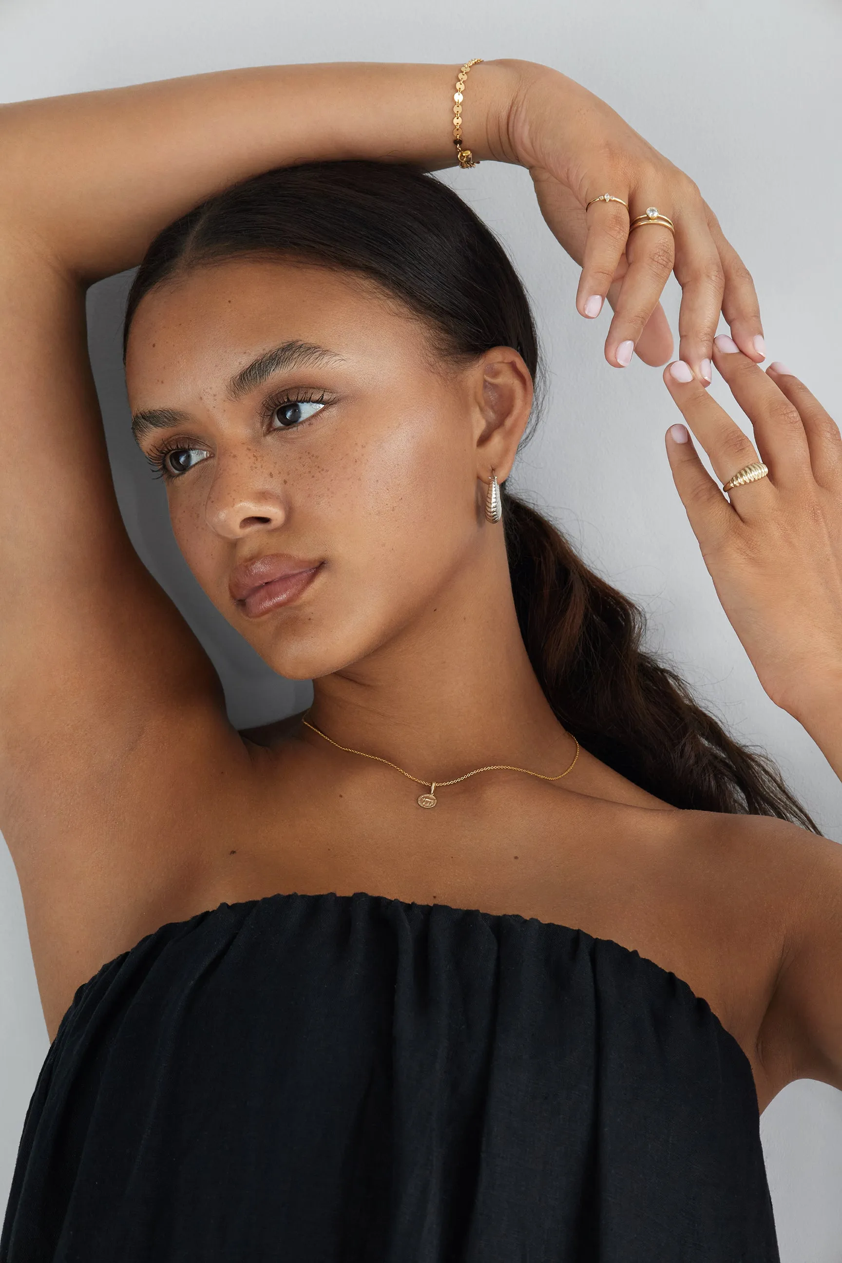 Premium Feel Ribbed Dome Ring