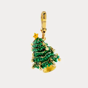 Christmas Tree Locket Necklace Dressy look