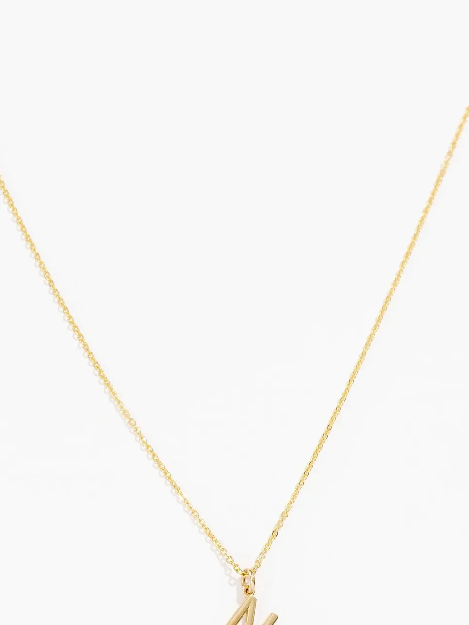 Noble Uppercase Necklace Timeless elegance Glamour Finish