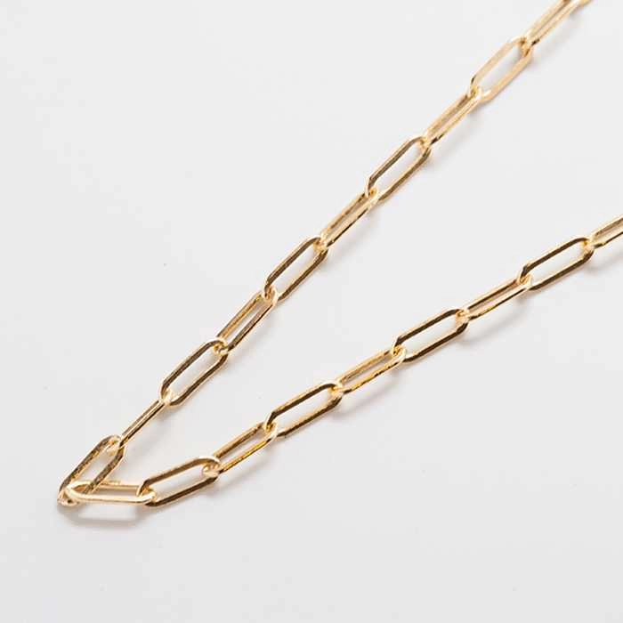 Gold Paperclip Chain Necklace - Best Seller Delicate Shine