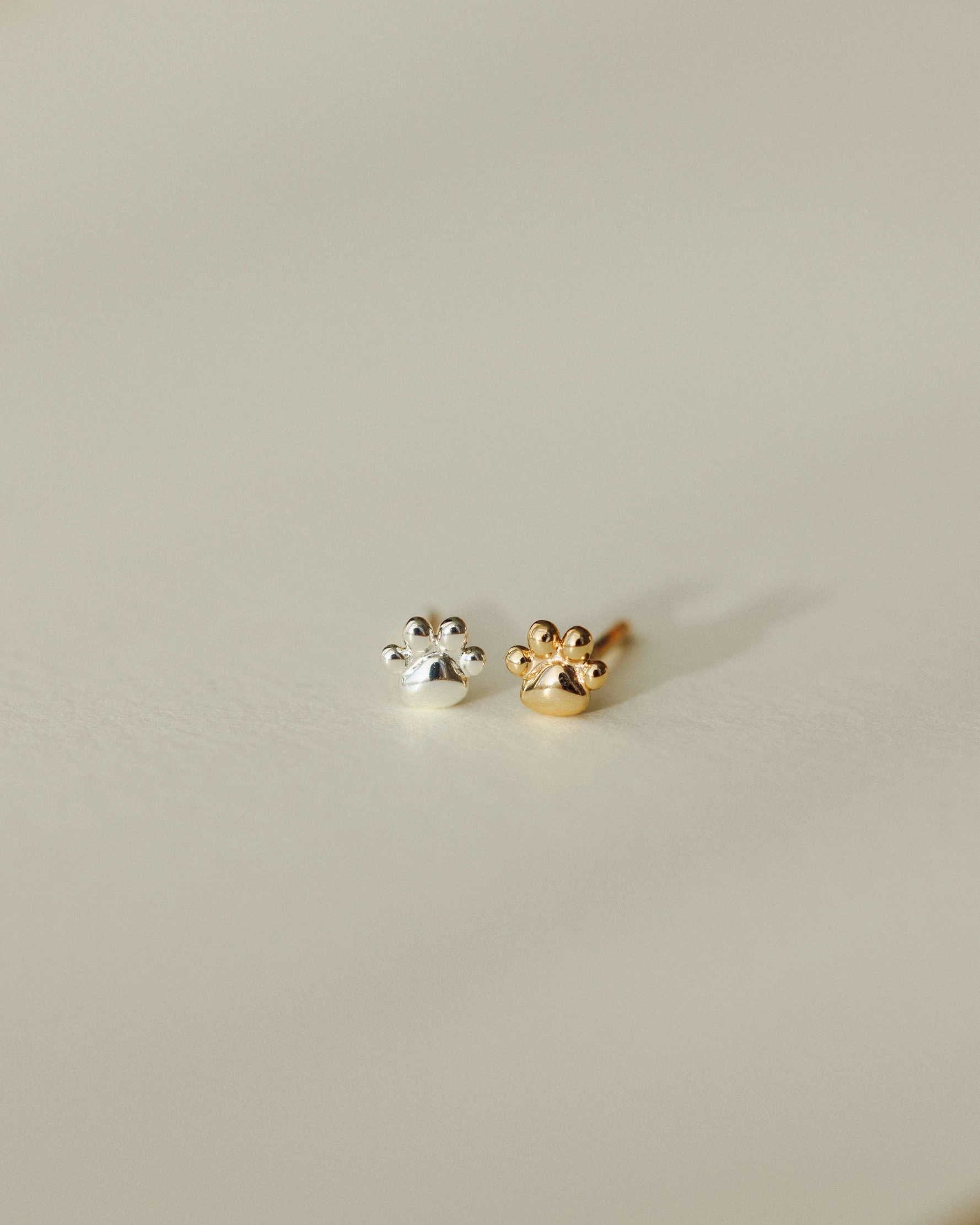 Modern Vibe Paw Print Studs